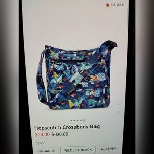 Lug Hopscotch Crossbody Bag, Wildlife Black